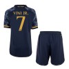 Maillot de Supporter Real Madrid Vini Jr. 7 Extérieur 2023-24 Pour Enfant